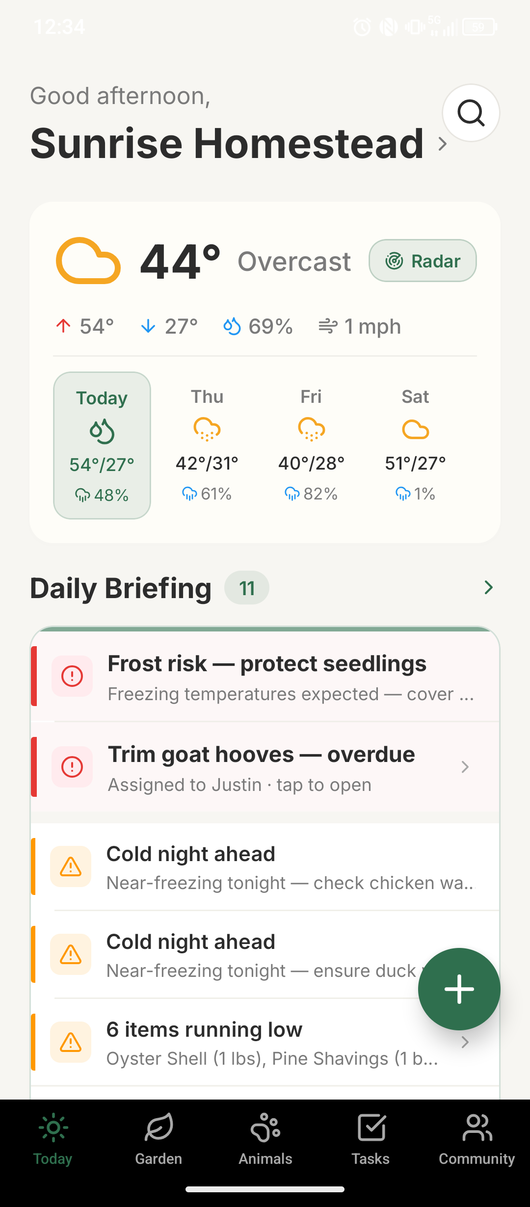 Tendaro — Homestead Management App | Rooted In Pixels